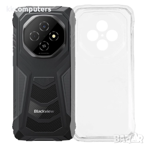 Калъф с протектор за Blackview Fort 1– мек TPU удароустойчив калъф, прозрачен или черен