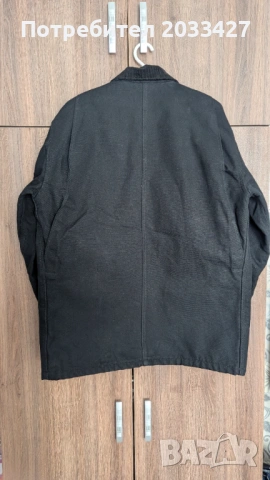 Carhartt Chore Coat цвят черен (C001-BLK), снимка 2 - Якета - 53582555