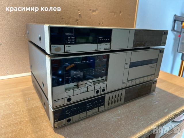 тунер, дек и усилвател на "ITT", снимка 2 - Ресийвъри, усилватели, смесителни пултове - 53391931