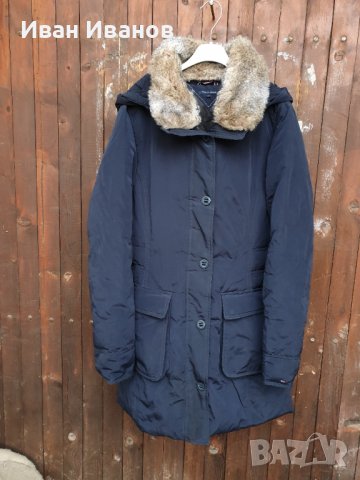 дълго стилно пухено яке / парка Tommy Hilfiger   размер Л , снимка 9 - Якета - 38924672