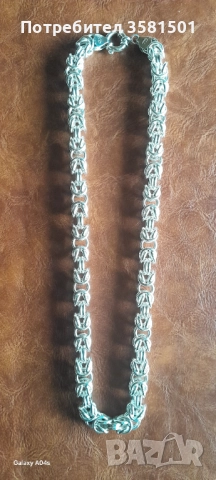 170/Сребърен Синджир Кралска плетка-95грама.🇧🇬, снимка 3 - Колиета, медальони, синджири - 52850026