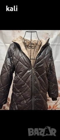 Топло черно яке с мека пухкава подплата, снимка 2 - Якета - 52726861