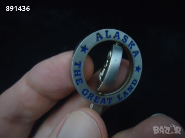 Колекционерска сувенир лъжичка Аляска оригинал, снимка 4 - Колекции - 27328388
