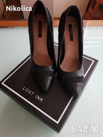 НОВИ елагантни дамски  обувки LOST INK  с висок ток,номер 38,5 - 39., снимка 5 - Дамски елегантни обувки - 26908010