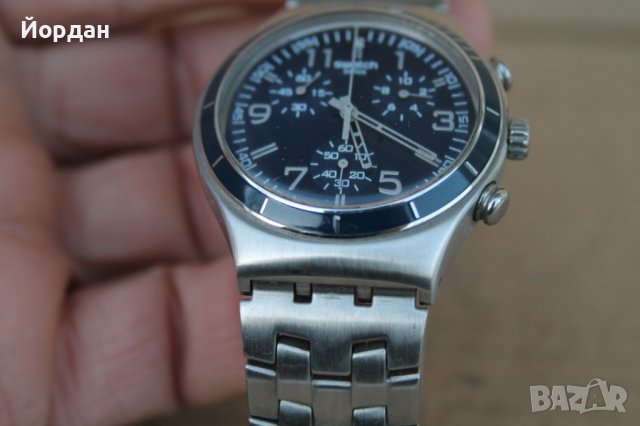 Мъжки часовник ''Swatch'' хронограф 40 мм, снимка 3 - Мъжки - 43593874