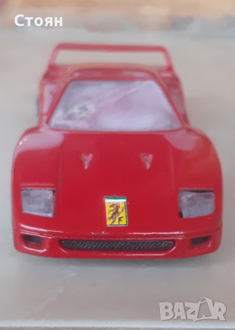 Продавам количка Ferrari F40, мащаб 1:43, снимка 5 - Коли, камиони, мотори, писти - 28561446