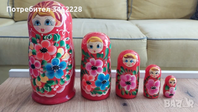 матрйошки комплект 5 броя за ценители 