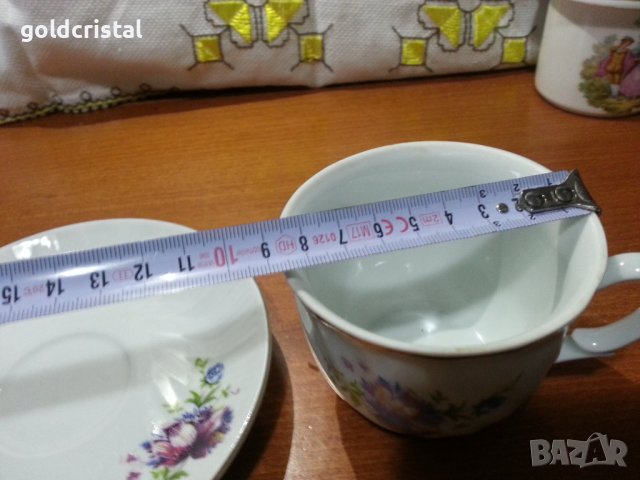 Стар български порцелан чаша за чай, снимка 3 - Антикварни и старинни предмети - 43899656