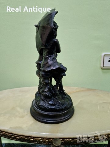Чудесна антикварна френска авторска фигура  статуетка , снимка 2 - Статуетки - 44012818