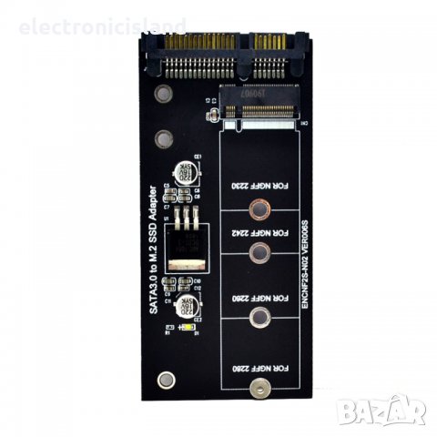 mSATA или M.2 NGFF to SATA III, преходник конвертор платка ZOMY SSD адаптер картa, снимка 7 - Кабели и адаптери - 23924059