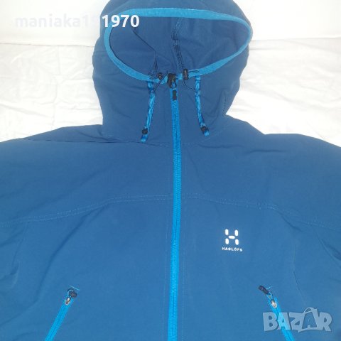 Haglofs Hood Softshell jacket  (XL) мъжко яке Windstopper, снимка 2 - Якета - 40454253