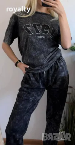 Дамски комплекти от варен памук , снимка 2 - Комплекти - 49883985