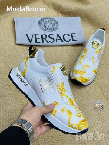 💥Versace уникални и стилни мъжки обувки / два цвята💥, снимка 4 - Маратонки - 43573627