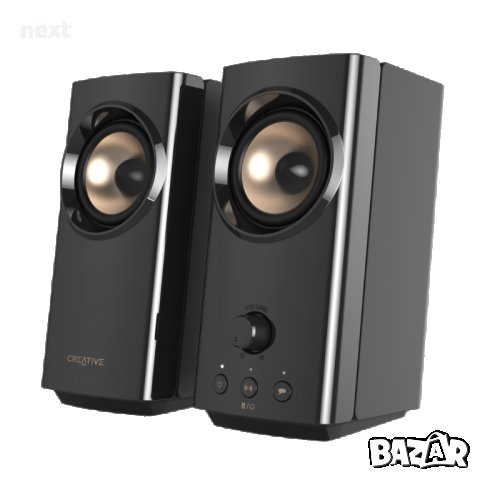 Тонколона Creative T60, 2.0, RMS 30W (15W + 15W), Bluetooth + Гаранция, снимка 2 - Тонколони - 40107101