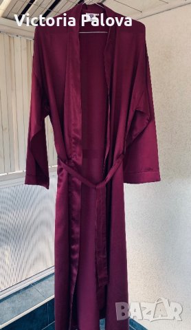 Луксозен дълъг копринен халат COLLECTION , снимка 8 - Други - 43492820