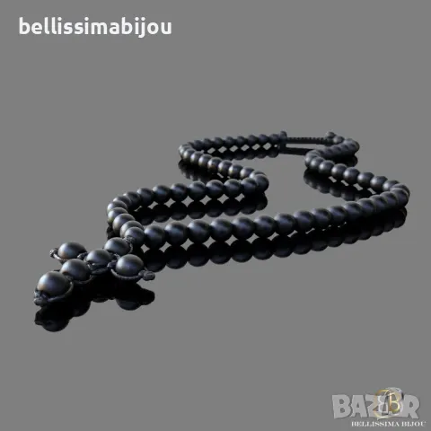 Мъжки Гердан от Оникс, снимка 2 - Колиета, медальони, синджири - 48233521