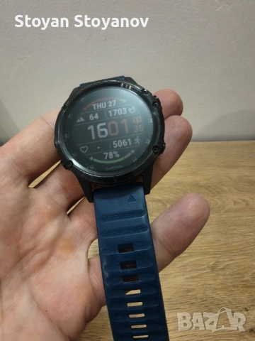 Garmin Fēnix 5 Plus Sapphire Edition (Пълен Комплект + Бонуси), снимка 3 - Смарт часовници - 52593818