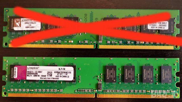 1GB DDR2 RAM за PC настолен компютър 667MHz, 1ГБ ПС рам памет, снимка 3 - RAM памет - 33477134