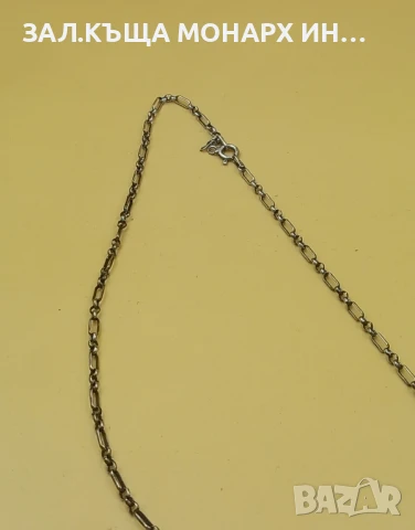 Сребърен ланец, снимка 3 - Колиета, медальони, синджири - 51351472