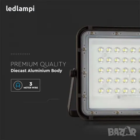 Соларен LED Прожектор 10W 800Lm IP68, снимка 5 - Соларни лампи - 48631971