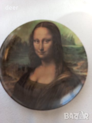 "Мона Лиза" порцеланова чиния за стена, снимка 1