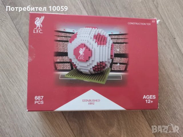 3D конструктор футболна топка Ливърпул, снимка 2 - Фен артикули - 49589399