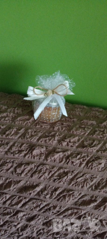 Бурканчета с мед -украсени за сватба, кръщене и погача подаръчета, снимка 5 - Други - 36407578