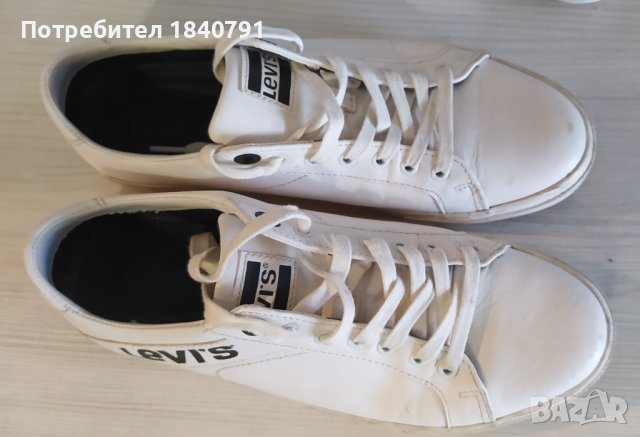 LEVI’S кожени бели кецове/маратонки №40, снимка 7 - Кецове - 38148865