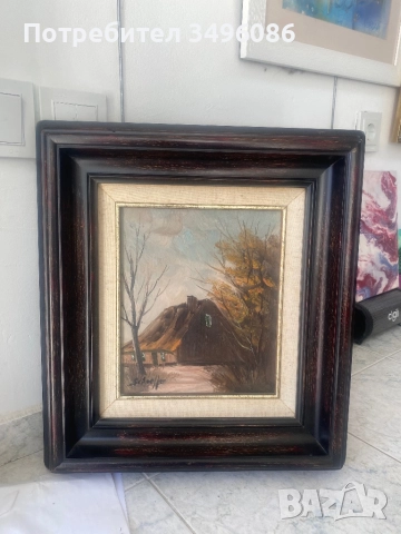 Стара немска картина, снимка 8 - Картини - 51762939