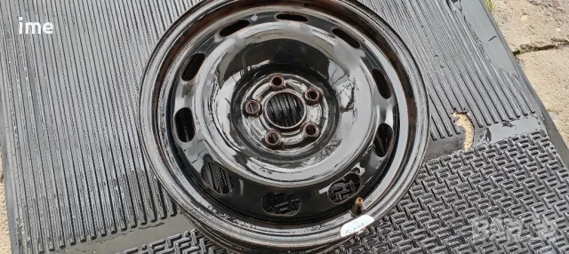 1бр. железна джанта 6J15 ET38. 5x100мм. Свалена от VW Golf. Става и на Seat, Audi, Scoda и др., снимка 11 - Гуми и джанти - 49910331