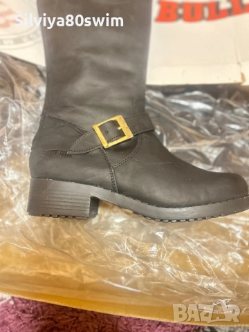 Ботуши JOHNNY BULLS  естествена кожа+подарък портфейл, снимка 2 - Дамски ботуши - 52091866