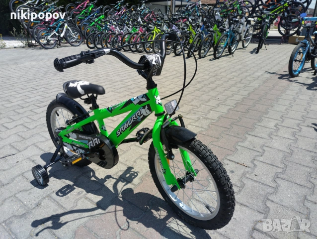 PASSATI Велосипед 16" SAMURAI зелен, снимка 4 - Велосипеди - 53558835
