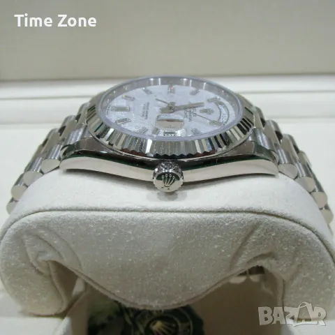 Rolex Day-Date 40mm President White Gold Meteorite Dial Diamonds Automatic Различни Варианти, снимка 7 - Мъжки - 48183465