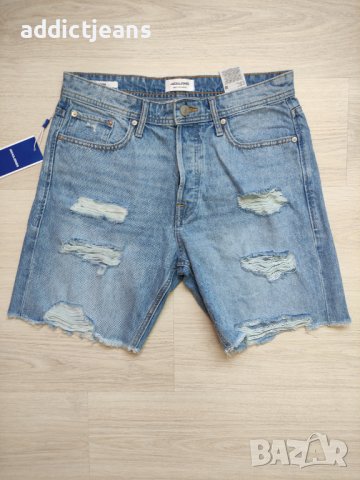 Мъжки къси дънки Jack&Jones размер М, снимка 2 - Къси панталони - 36831173