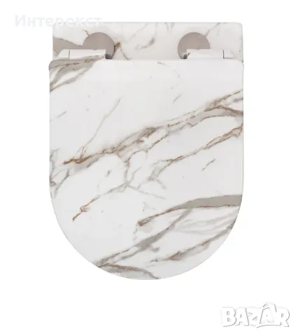 Луксозна тоалетна чиния с мраморен дизайн, снимка 6 - Други - 49122584