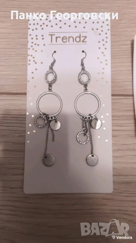 Дамски бижута нови,обеци в златно и сребърно, снимка 2 - Обеци - 53418352