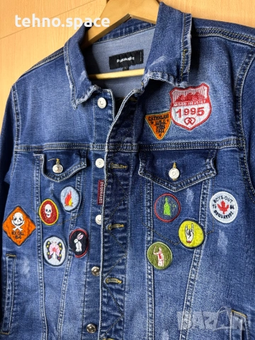 Дънково Яке Dsquared 2 (L), снимка 3 - Якета - 53126637