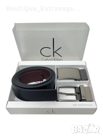 Мъжки подаръчен комплект колан Calvin Klein 035 !