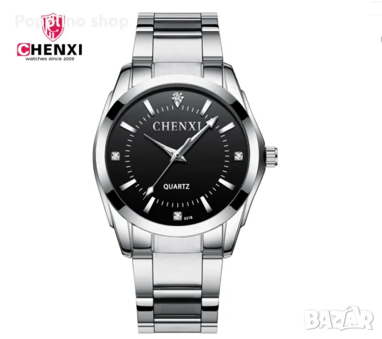 Оригинален Дамски ръчен часовник с кварцов механизъм и метална каишк "Женски прах , Женско бяло , че, снимка 3 - Дамски - 48266838