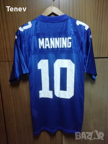 New York Giants Manning #10 Reebok Jersey NFL оригинална тениска фланелка Ню Йорк Манинг