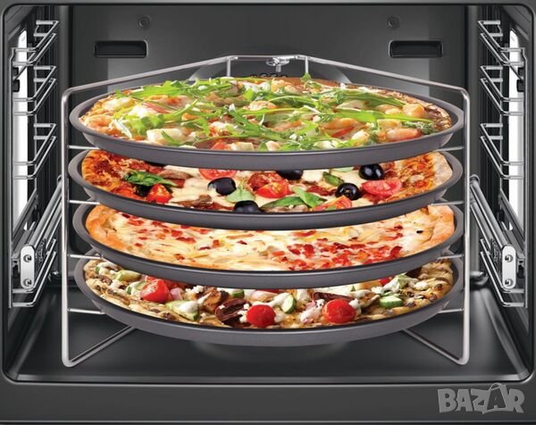 Кухненски комплект за печене на пица Kitchen Club, Ø28см, 4 броя тави