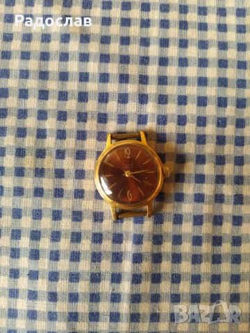 механичен часовник Слава позлата Au25+