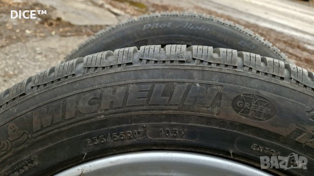 2бр 235/55/17 зимни гуми Michelin Pilot Alpin, снимка 9 - Гуми и джанти - 43329255