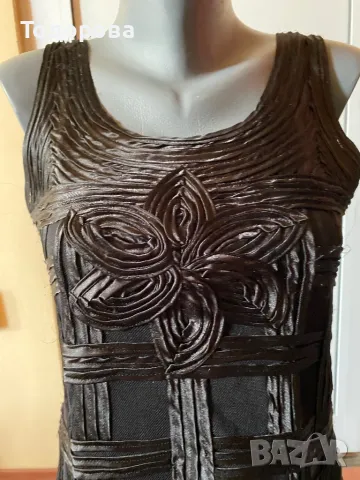 Официална черна рокля с подвижна подплата , снимка 8 - Рокли - 50176187