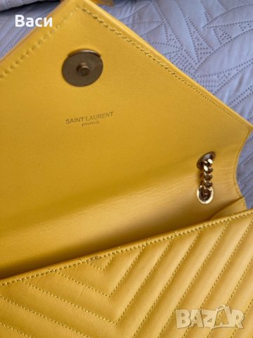 YSL Saint Laurent чанта естествена кожа, снимка 7 - Чанти - 43524907