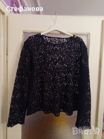 Дантелена блуза, снимка 1 - Блузи с дълъг ръкав и пуловери - 38042269