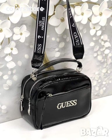 Луксозна чанта Guess-черен лак код SG123, снимка 1 - Чанти - 35341241