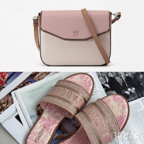 Комплект чанта на Parfois и чехли на LBD