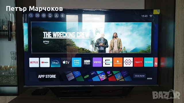 50" QLED 4K Hisense – много запазен, без мъртви пиксели