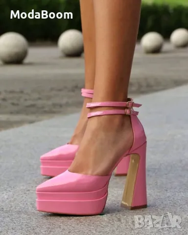 Сандали на ток - Лак